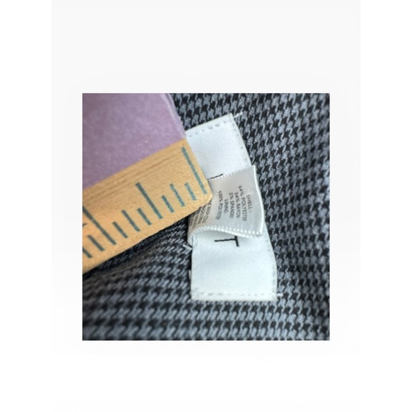 Ann Taylor Loft Women Black White Houndstooth Mini Skirt Size 10 A-Line Career - Picture 3 of 6